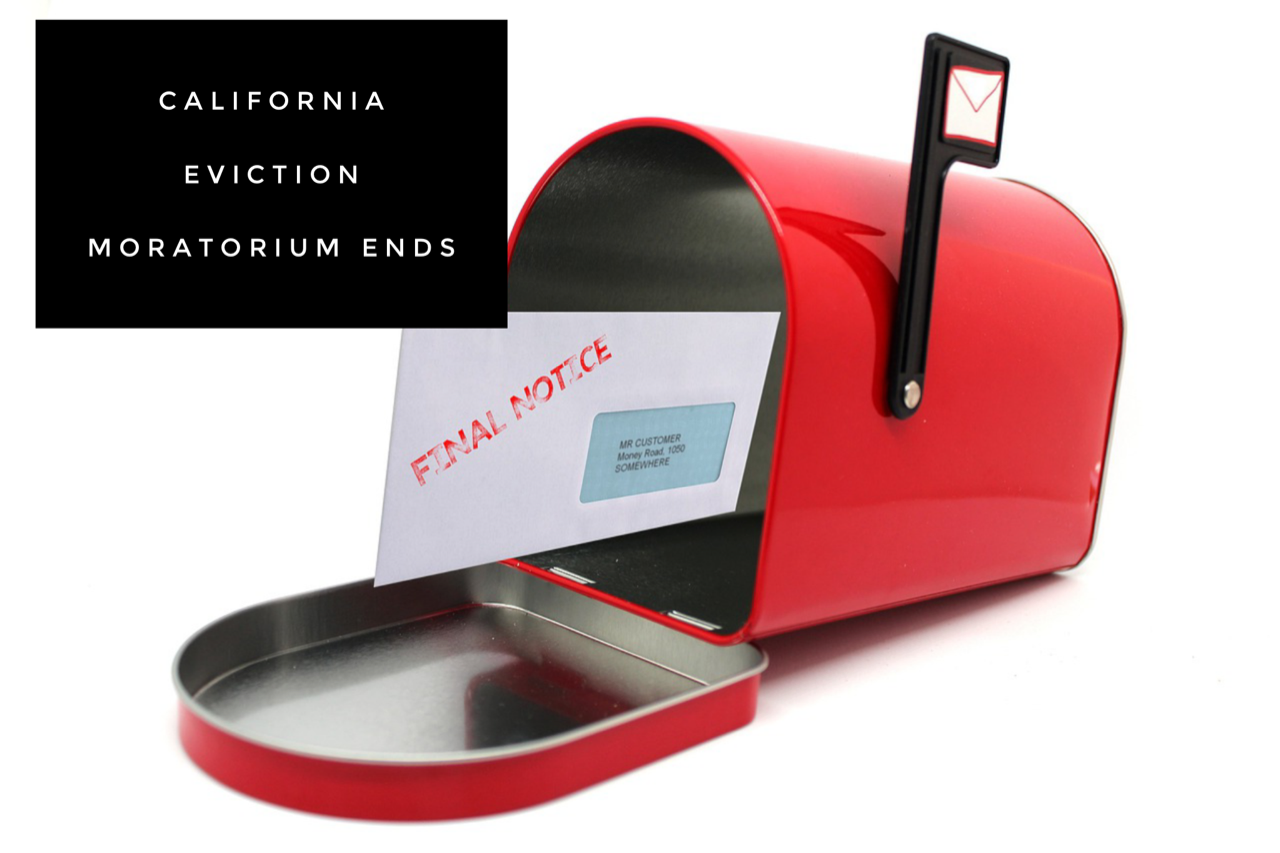 California Eviction Moratorium Ends